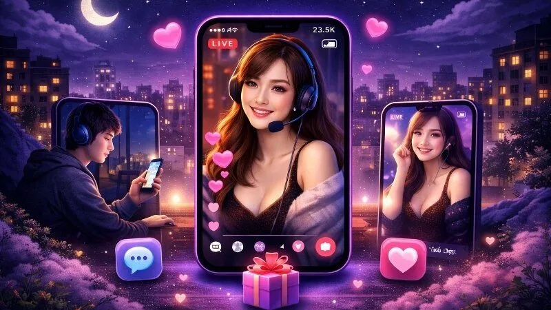 App live show cho người cô đơn đêm khuya giải tỏa tâm tình 2 app-live-show-cho-nguoi-co-don-dem-khuya-giai-toa-tam-tinh