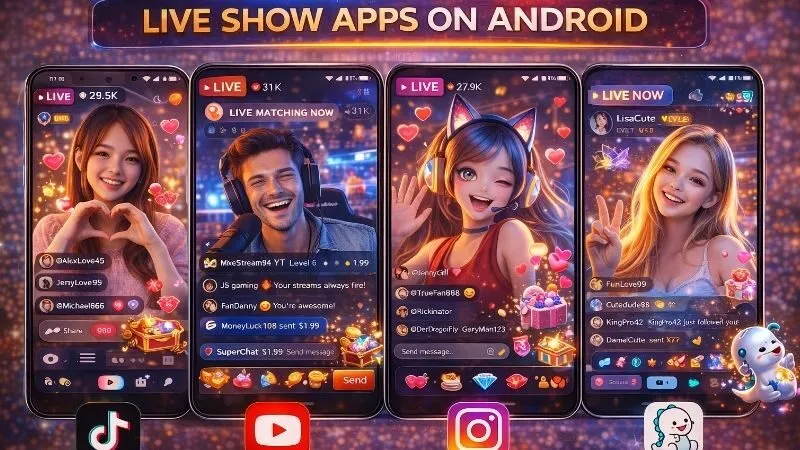 Top 10 app live show cực mượt cho Android - Trải nghiệm tuyệt vời 2 top-10-app-live-show-cuc-muot-cho-android